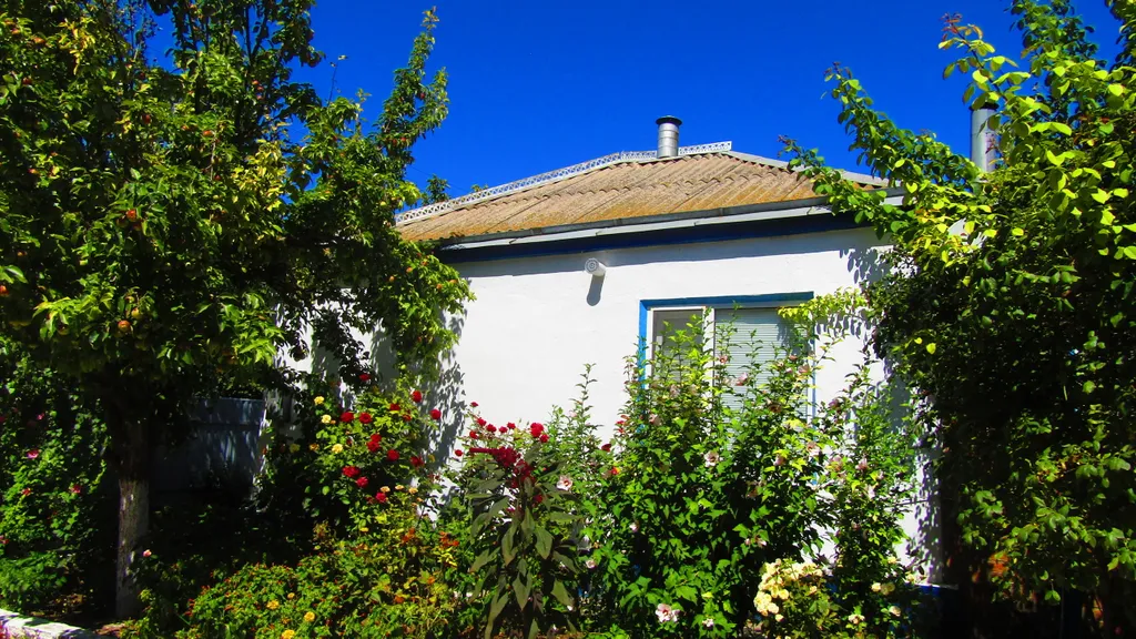 Утопающий в зелени уютный дом