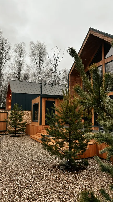 Коттедж Уютный дом с камином, чаном, сауной и большой мангальной зоной — Семеновское