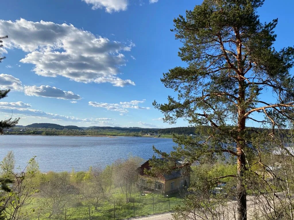 Деревенский дом у озера