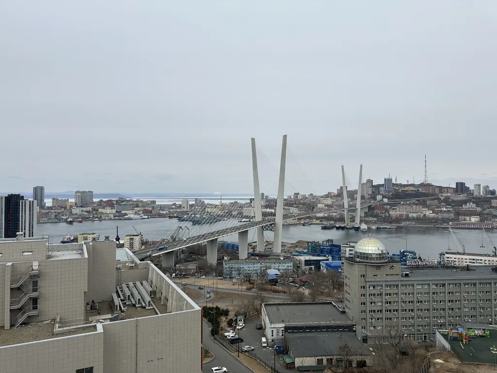Квартира Квартира с видом на мост через бухту Золотой Рог возле театра — Владивосток