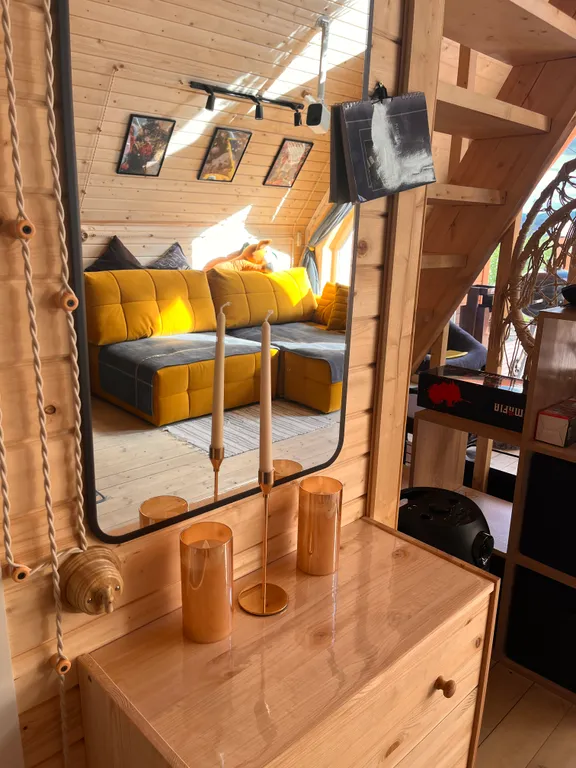 Домик а-фрейм на участке 10 соток