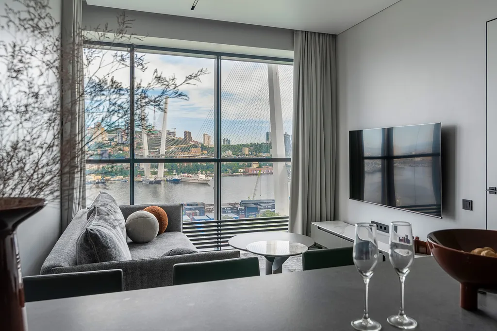 Квартира Панорамный апартамент с шикарным видом на море и золотой мост — аренда посуточно в Владивосток