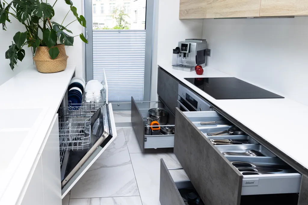 Просторная квартира с живым камином и видом на горы