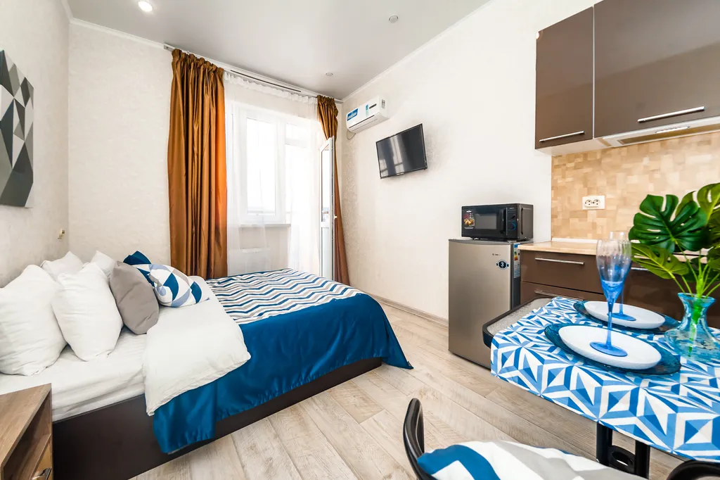 Квартира Квартира Дизайнерская студия с евроремонтом — Анапа