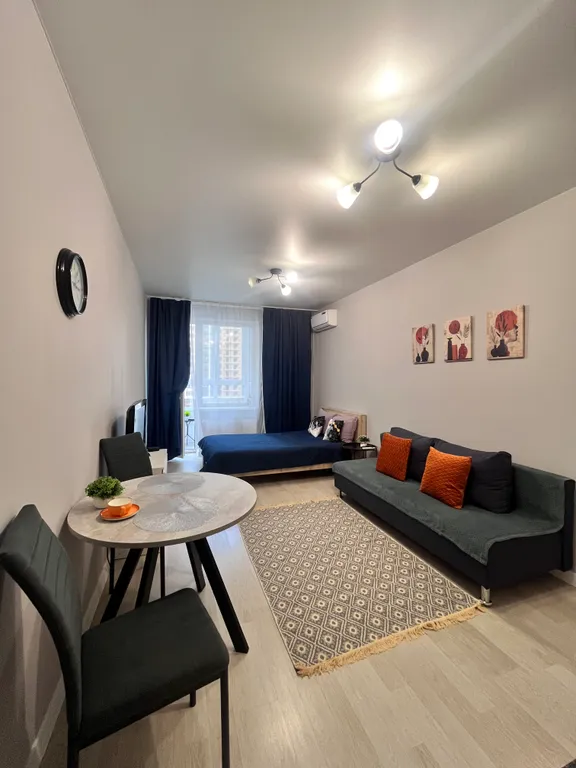 Квартира-студия с новым ремонтом, уютная и комфортная