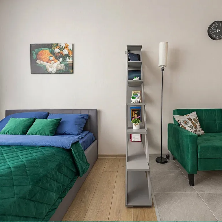 Уютная студия с современным ремонтом рядом с центром