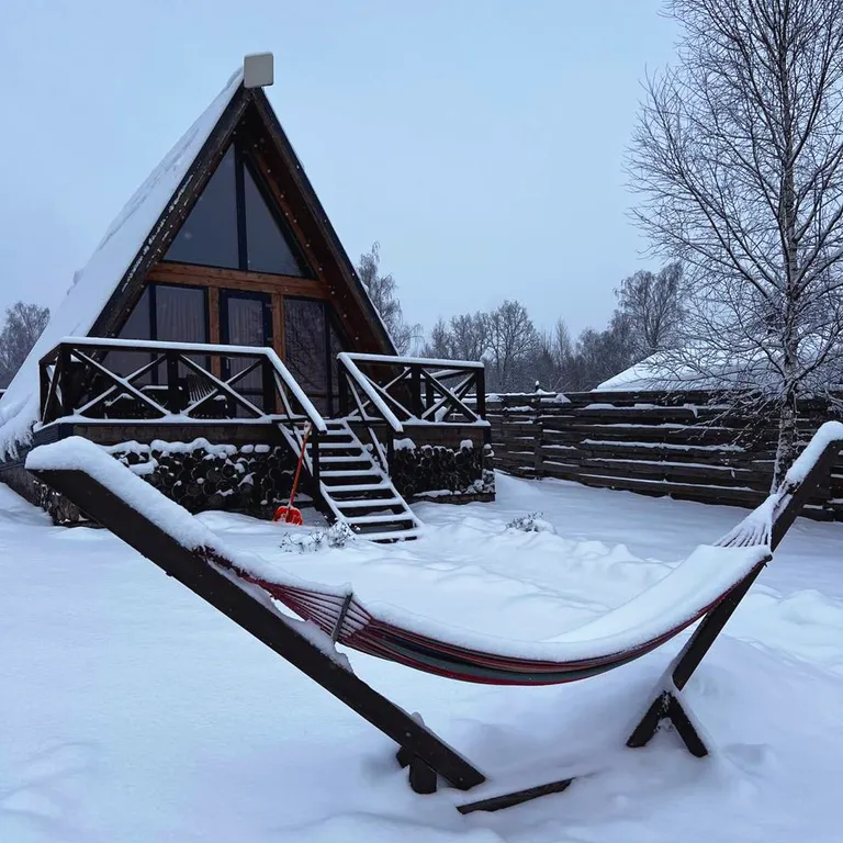 Афрейм (дом-шалаш) ОСЕНЬ с баней