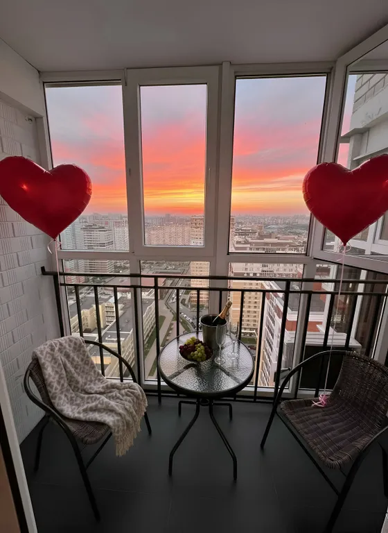 Квартира Стильная видовая студия на 24 этаже в ЖК Елецком — аренда посуточно в Липецк