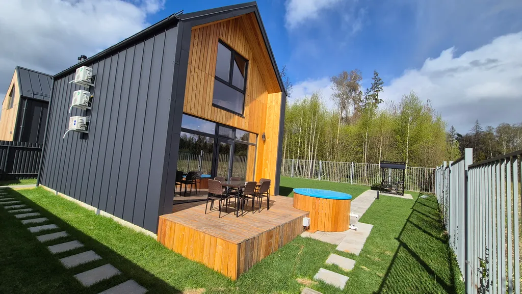 Коттедж Барнхаус с баней, видом на лес — Истра