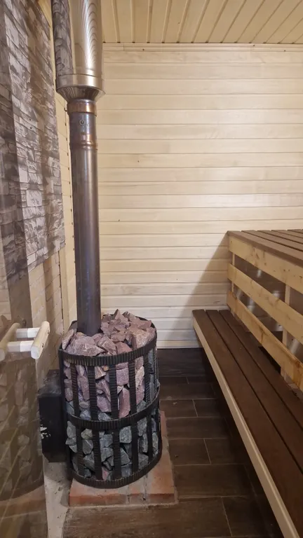 Уютный кирпичный домик с баней и банным чаном