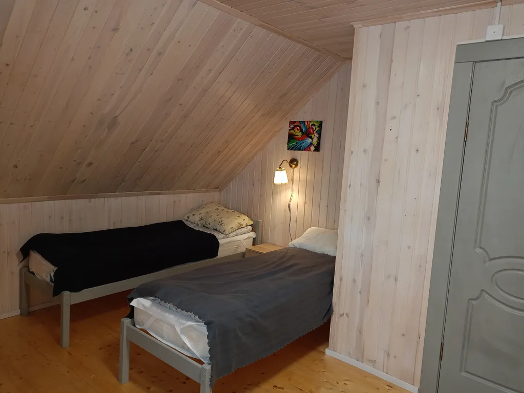 Коттедж Дом с кирпичным камином — Луга