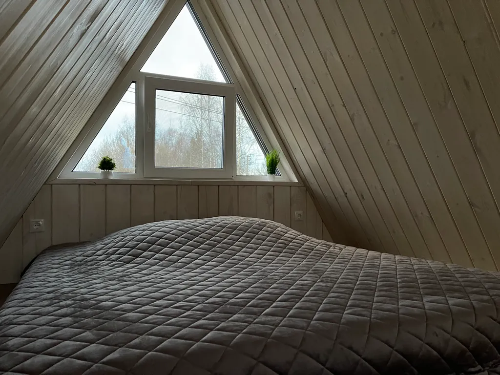 Коттедж Коттедж А-фрейм Клубничный с сибирским банным чаном и баней на дровах — Каблуково