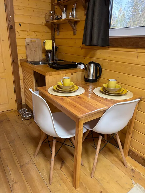 Домик для двоих с горячей купелью (шерегеш)