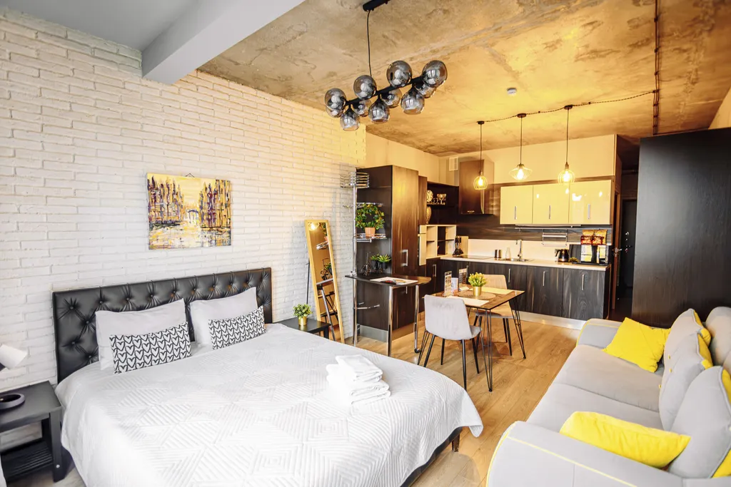Квартира Квартира London Loft просторная студия в ЖК Савеловский Сити — Москва