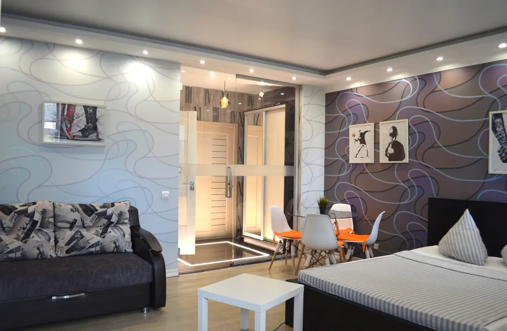 Современная и стильная квартира с кондиционером в центре