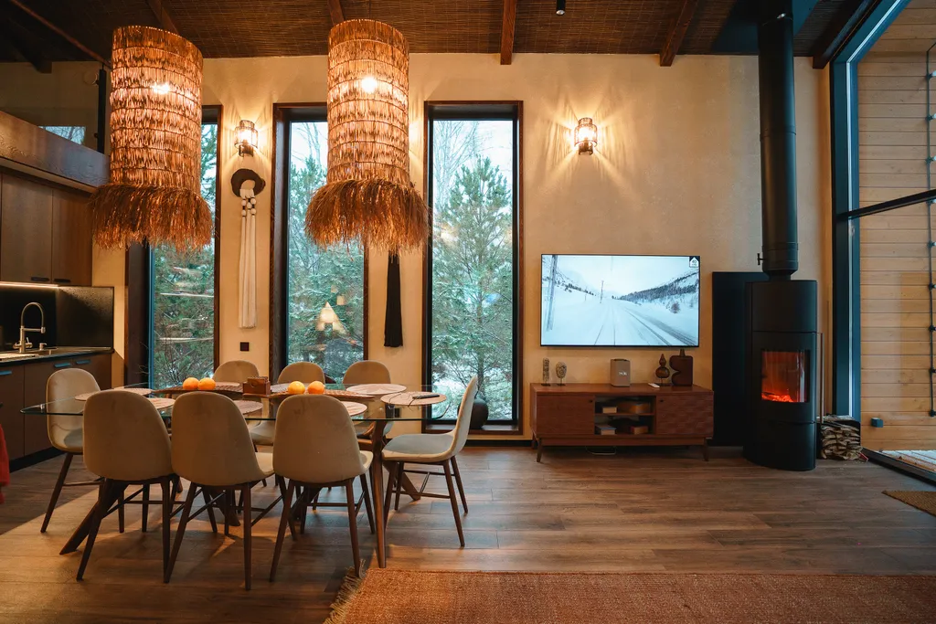 Barnhouse 120 м2 с камином и горячим чаном в Krona camp (40 км от Уфы)