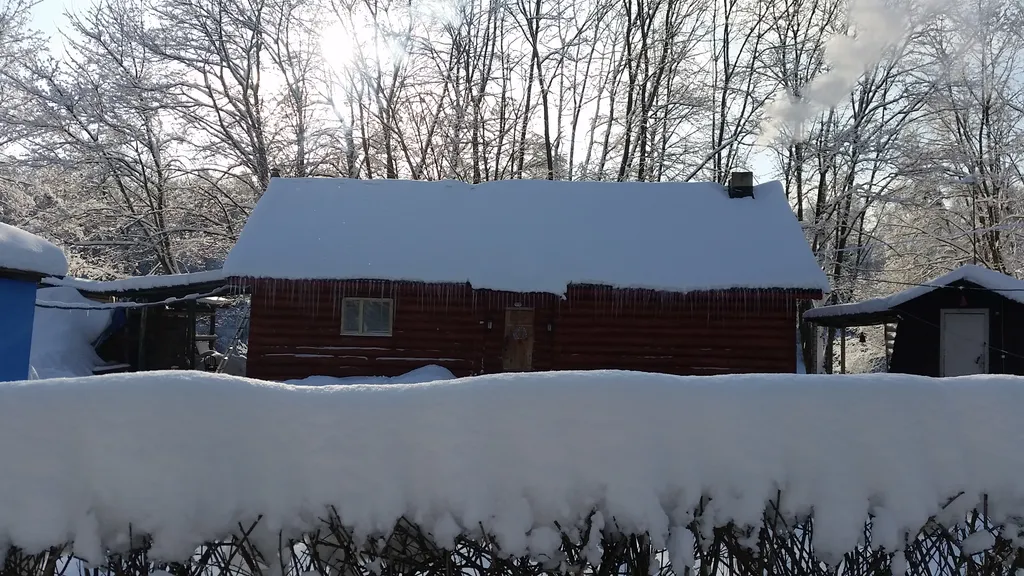 Новый год с русской баней на дровах