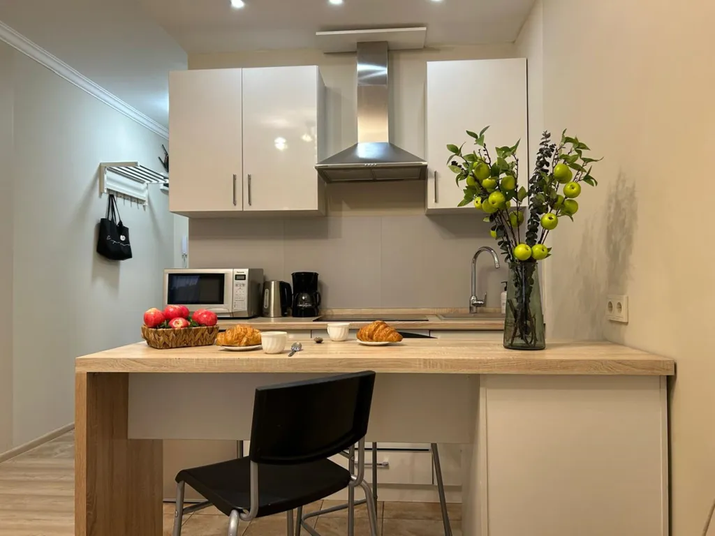 Студия Алма с прекрасным видом на город