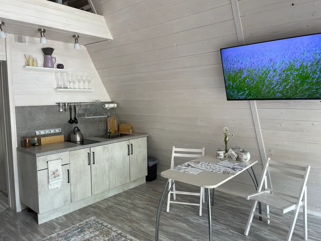 Дом A-frame с сауной