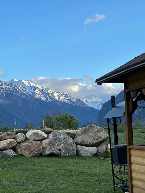 Барнхаус с шикарным видом на горы