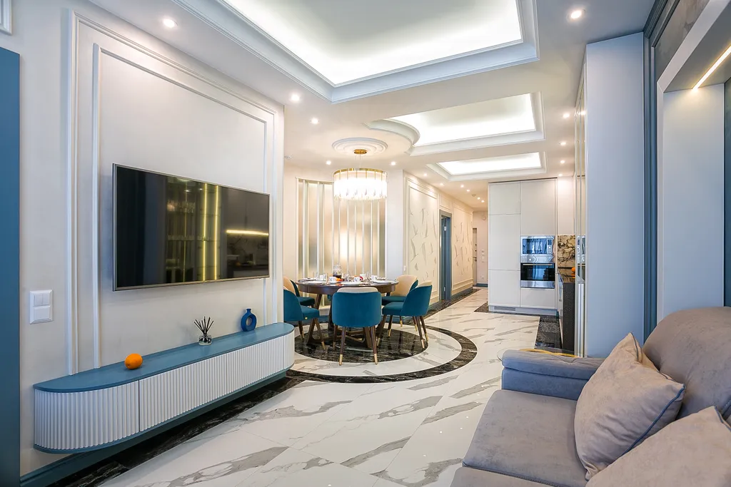 Апартамент с панорамой на море с террасой и 2 санузлами