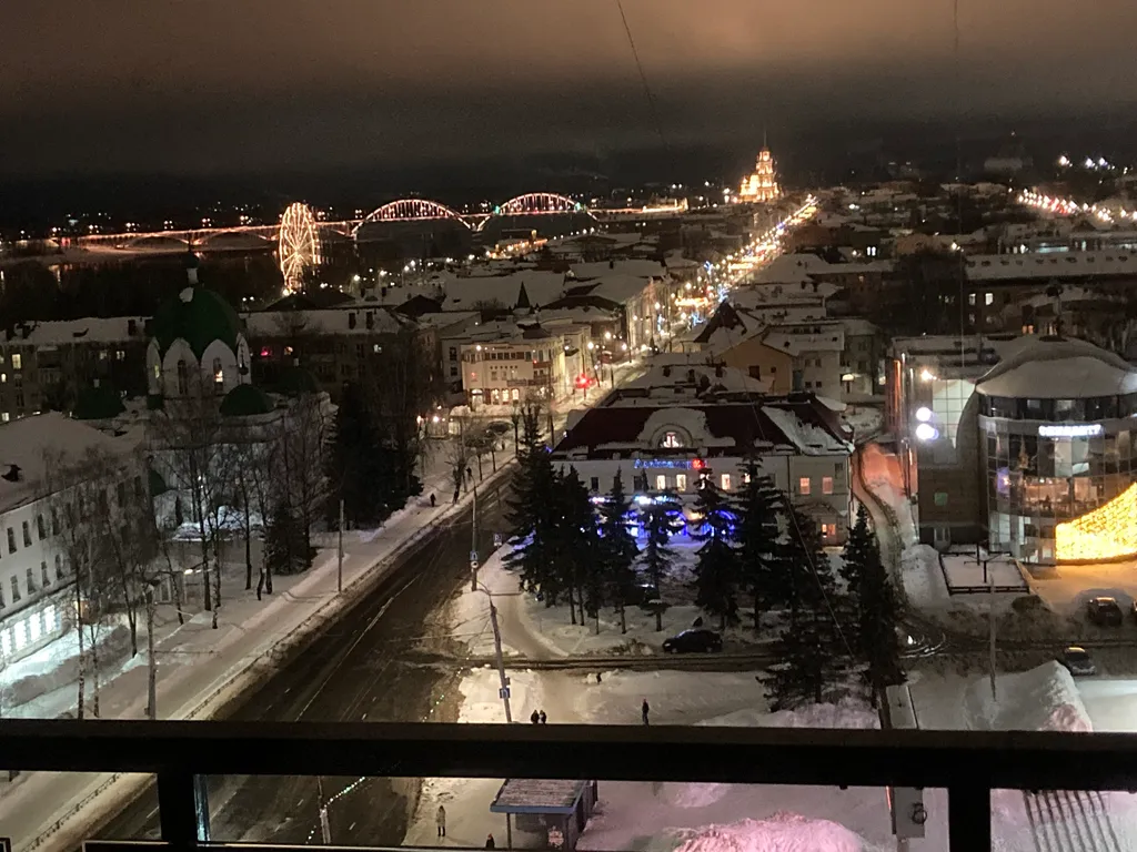 Апартаменты на уровне облаков с панорамным видом на город