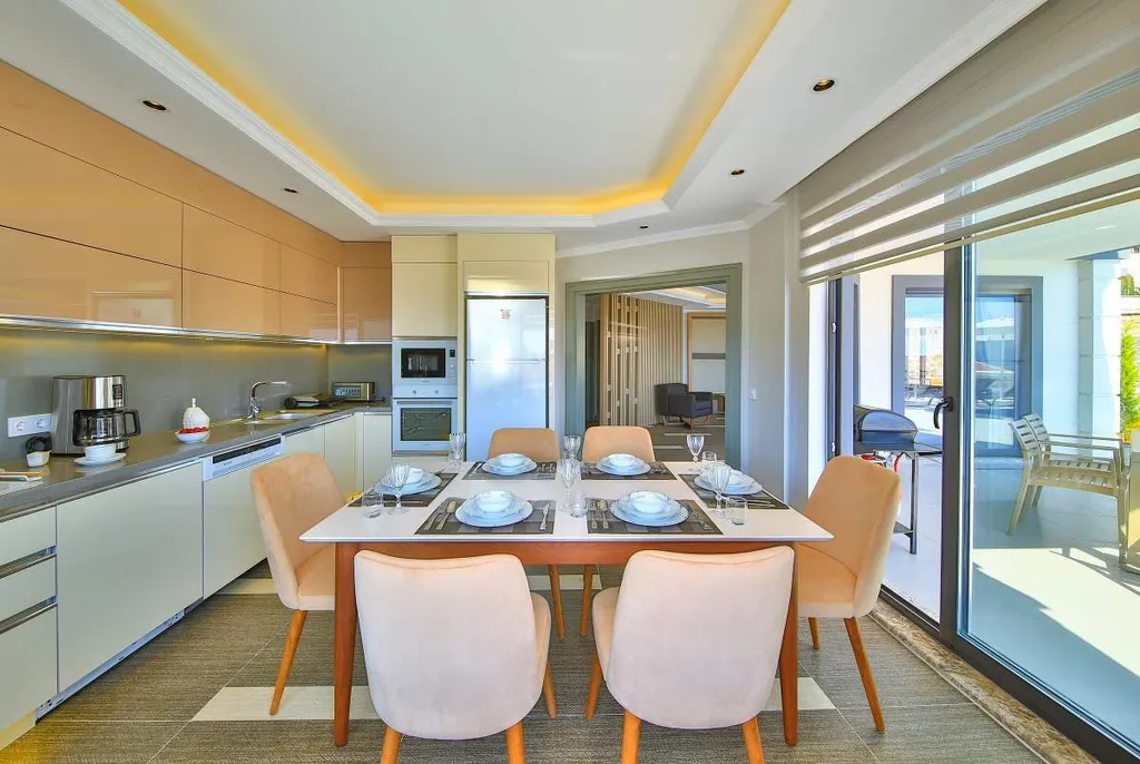 Коттедж Вилла 485 с видом на море и бассейном — Калкан