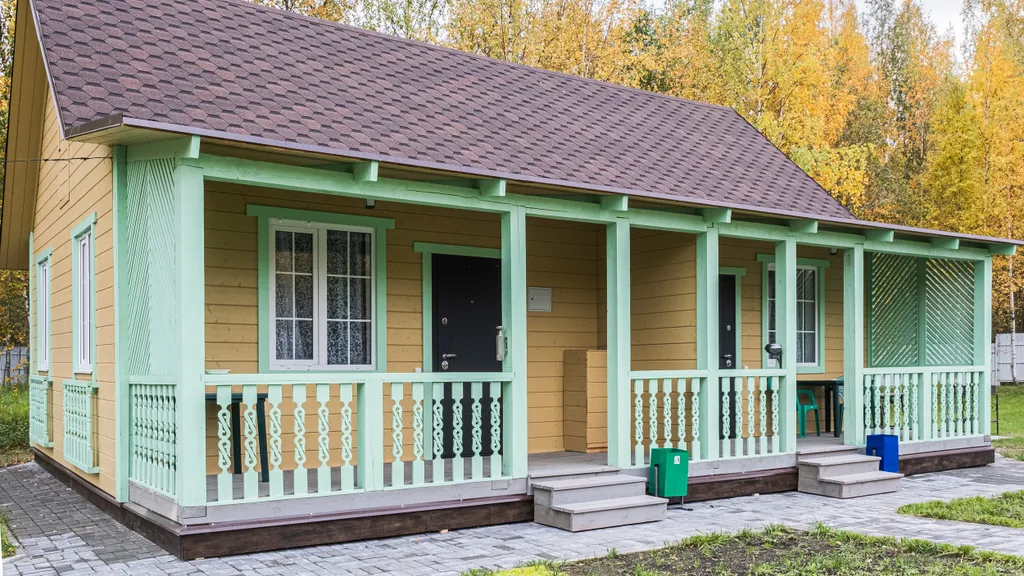 Дом на два входа в Родной Усадьбе на озере Вуокса
