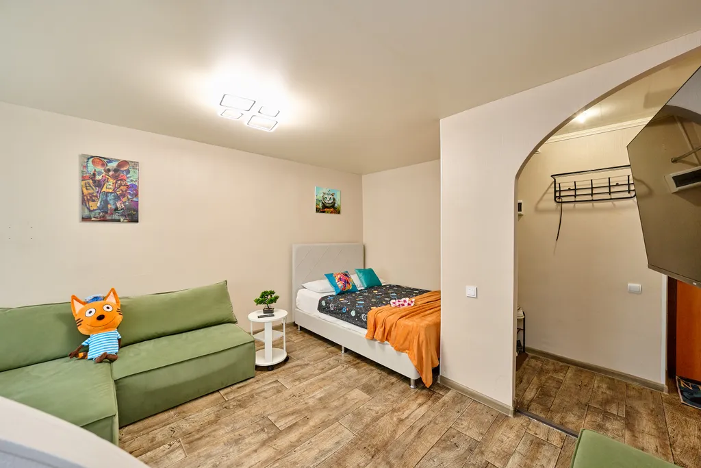 Однокомнатная квартира с балконом вместительность на 4 человека