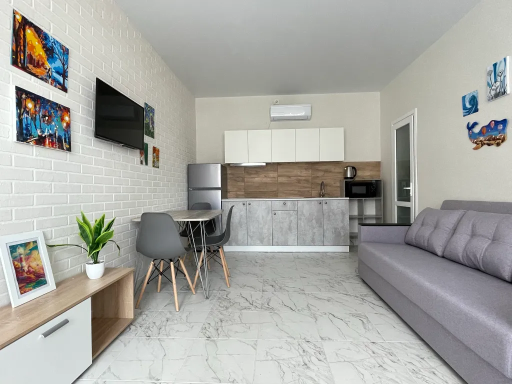 Двухкомнатные апартаменты с кухней