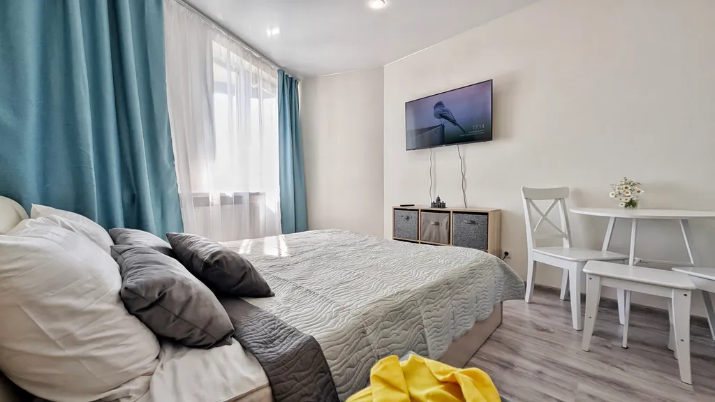 Солнечная студия во всеволожске, панорамный вид, smart tv