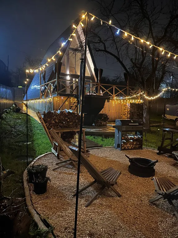 Дом афрейм с чаном