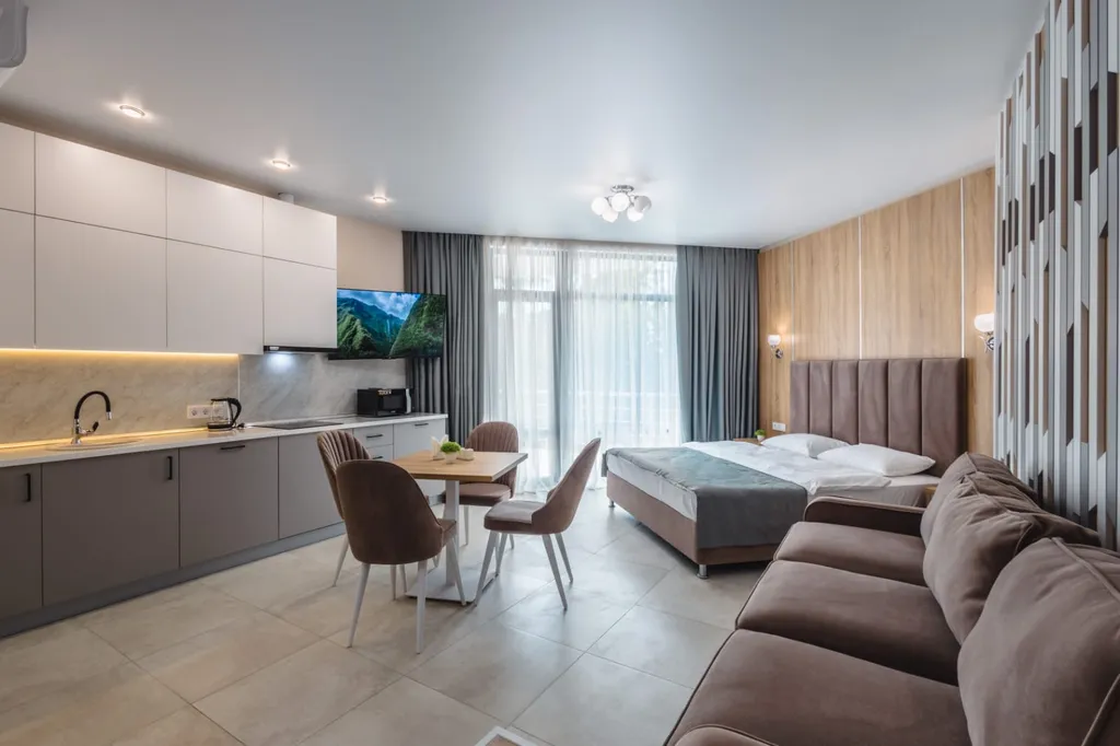 Квартира Дизайнерская студия в ЖК Дюльбер — аренда посуточно в Кореиз