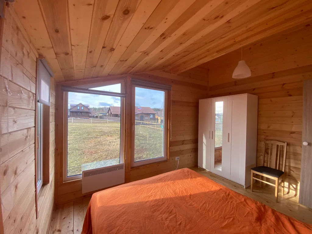 Барнхаус с баней и панорамными окнами