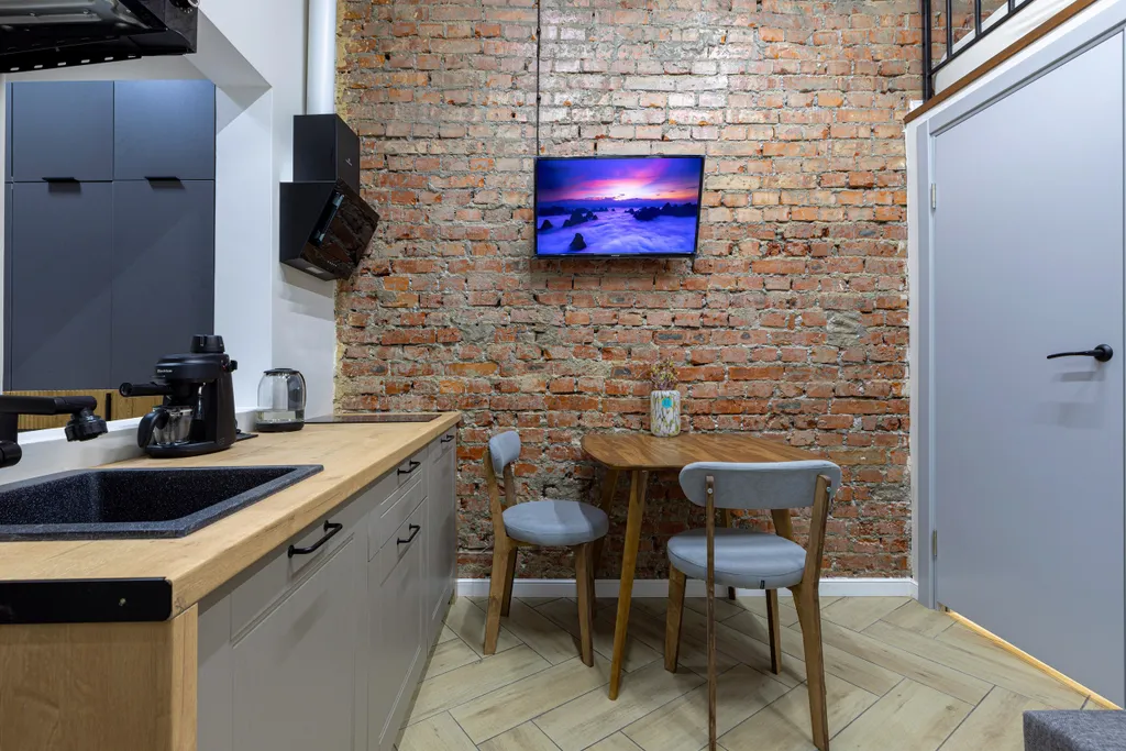 Уютные апартаменты студия в стиле лофт