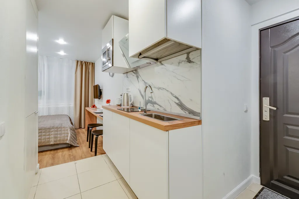 Квартира Квартира Стильный апартамент у метро Комендантский проспект — Санкт-Петербург