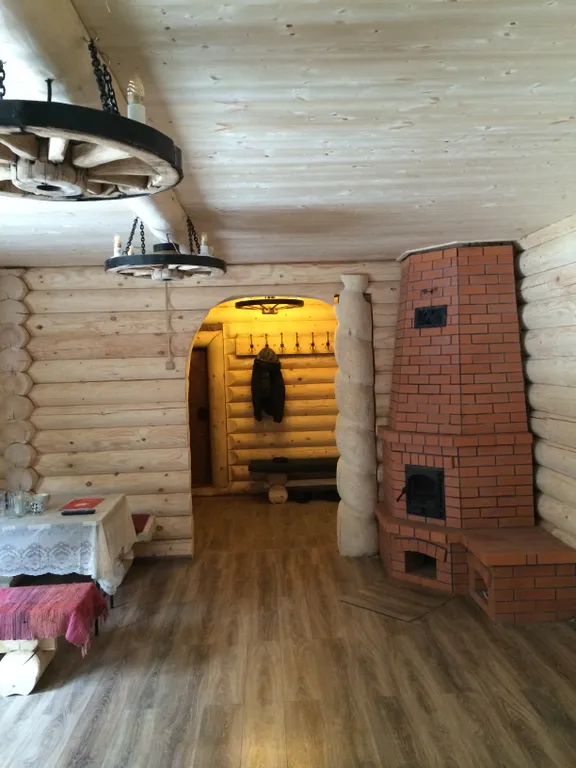 Дом с баней в сосновом бору на озере