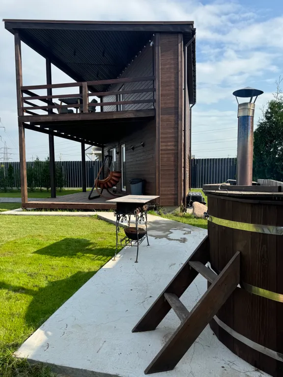 Коттедж Уютный домик с баней и купелью вблизи от города — Иннолово