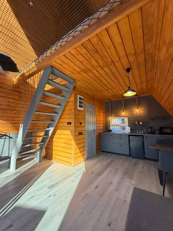 Дом A-Frame с купелью для Вашего уютного отдыха