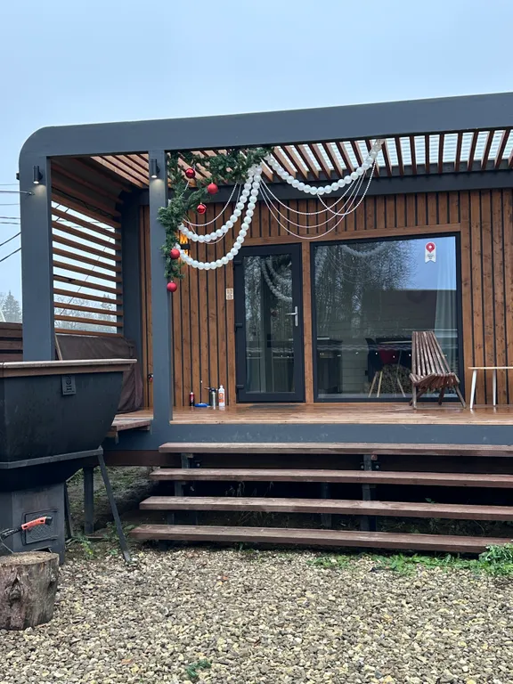 Мини-дом с баней и чаном