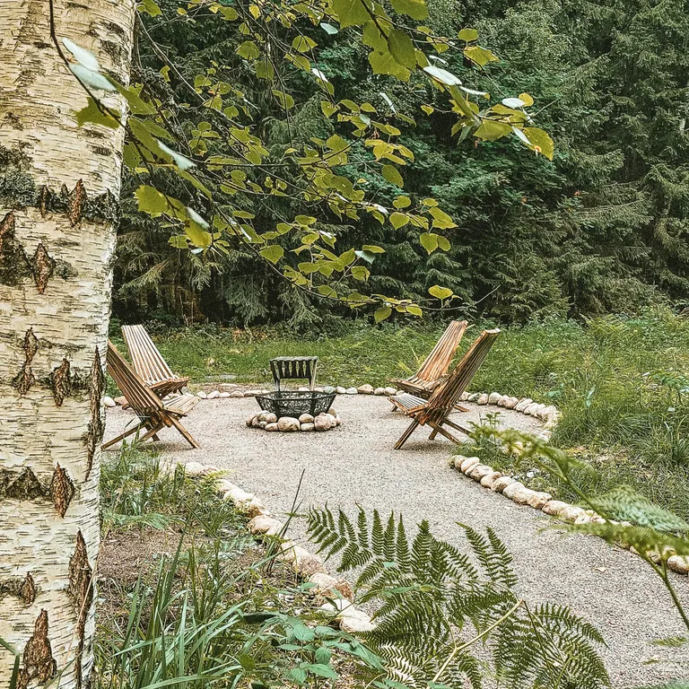 Уютный дом в лесу