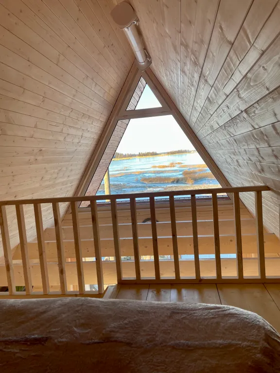 Дом-шалаш N2 с видом на Выборгский залив