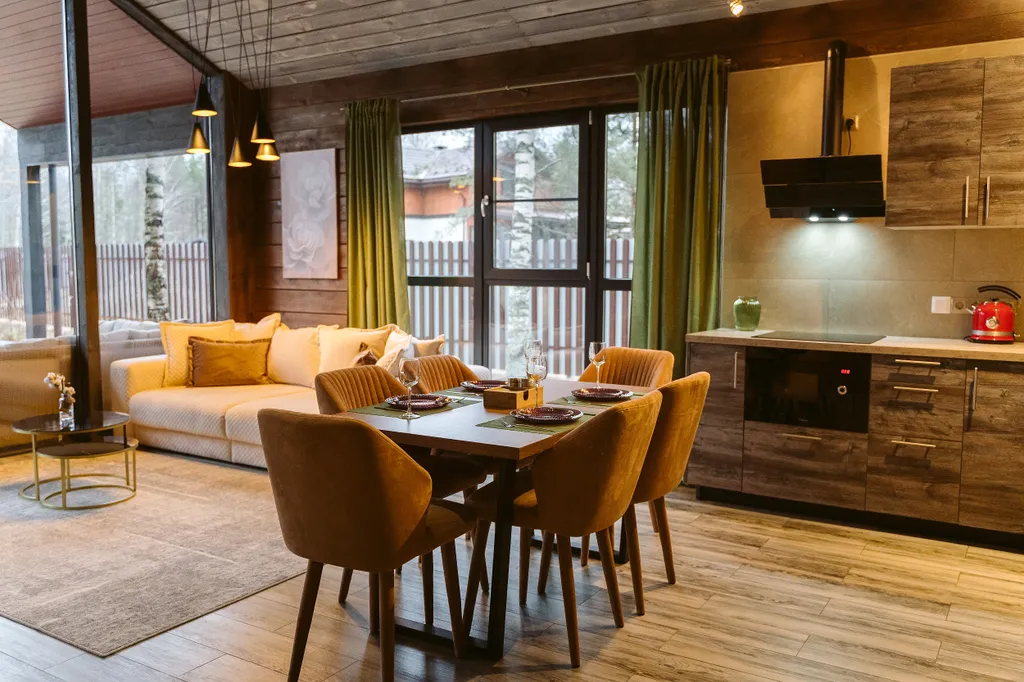 Коттедж Minos с камином