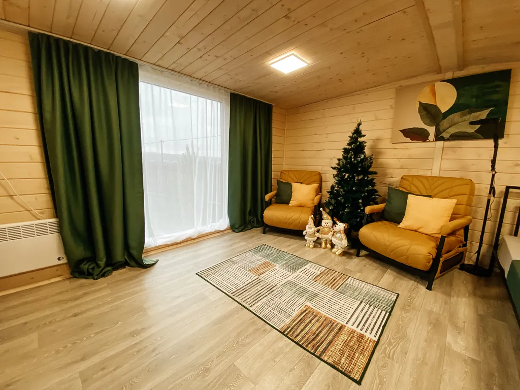 Глэмпинг 30m2 — чан, кухня, Wi-Fi