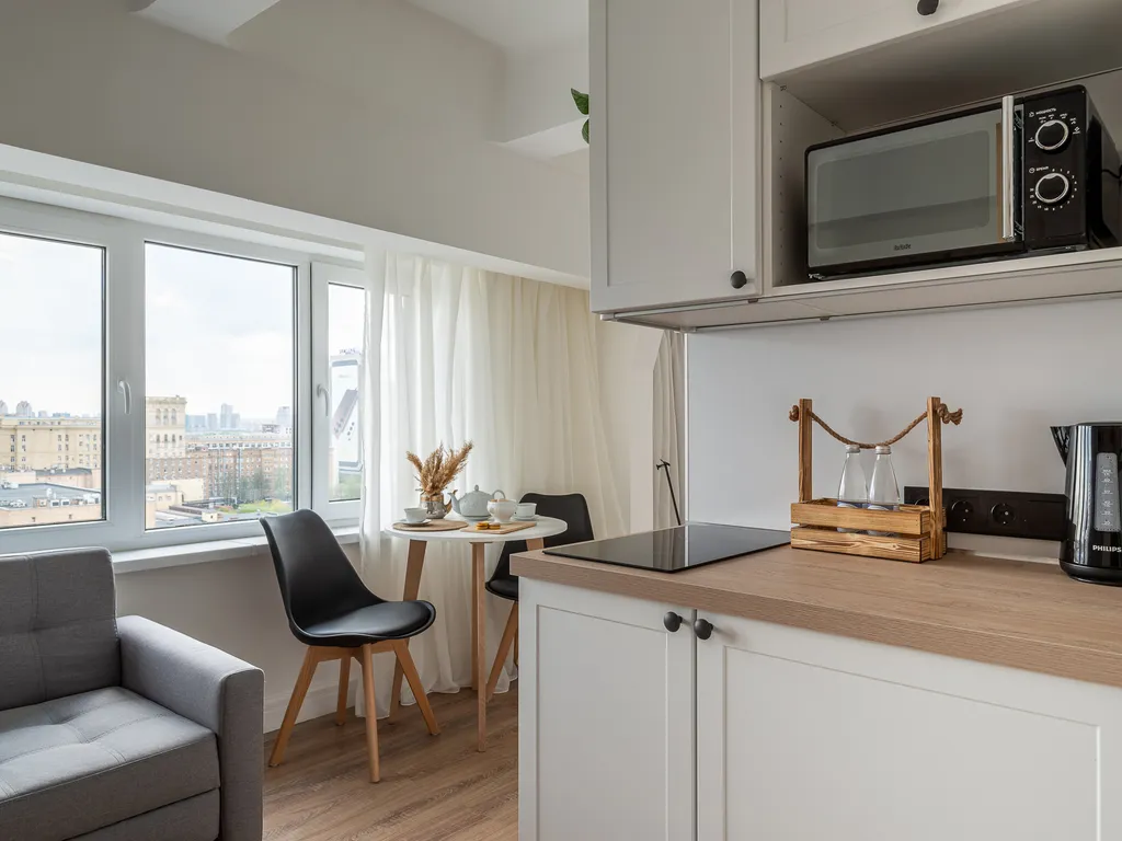 Квартира Квартира Студия Comfort Life с видом на Москву — Москва
