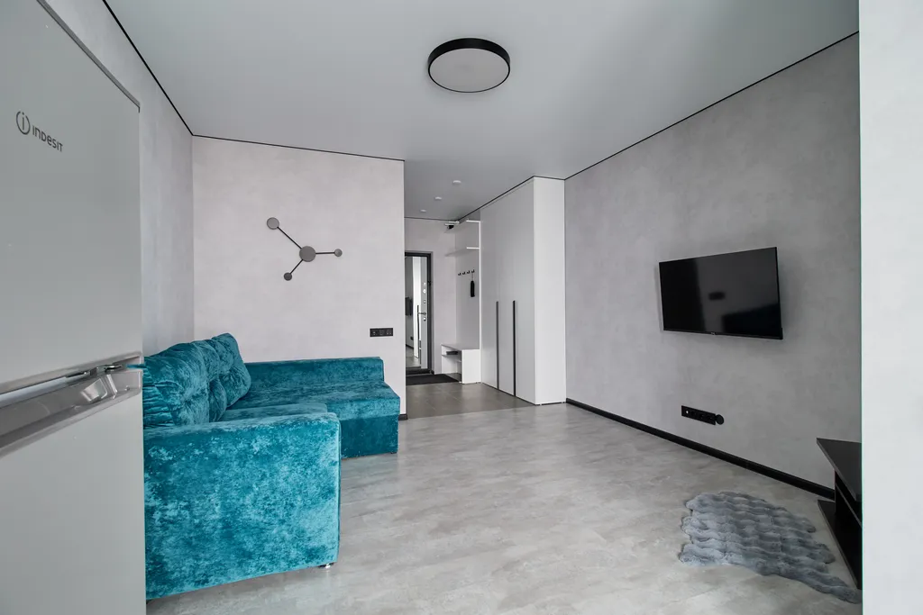 Студия с красивым видом на город