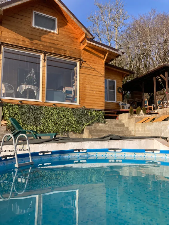 Шале в горах с бассеином и баней