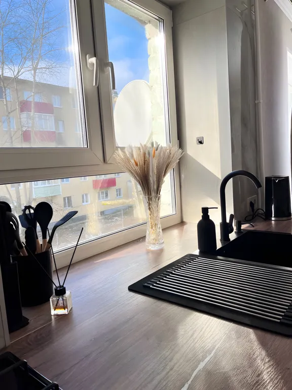 Современная студия в тихом районе, с отличным ремонтом