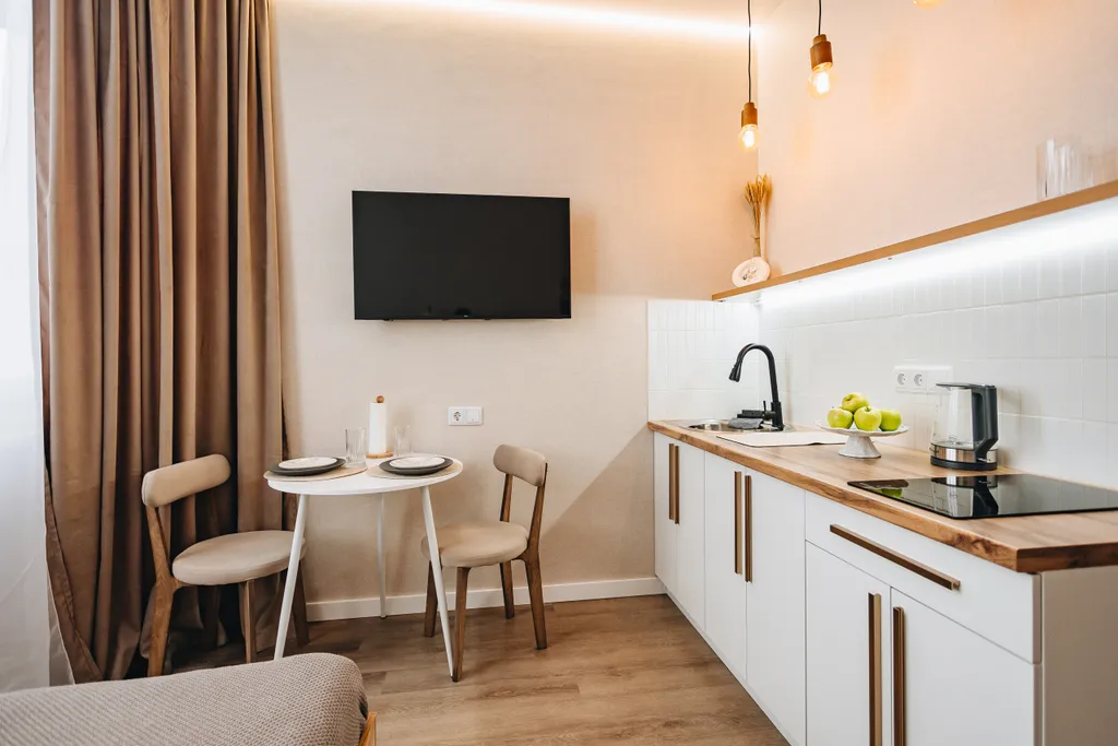 Уютная новая студия в 7 минутах до сектора А, Грелки и The Rooks