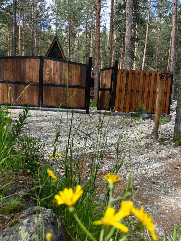 Уютный дом в сосновом бору с видом на горы